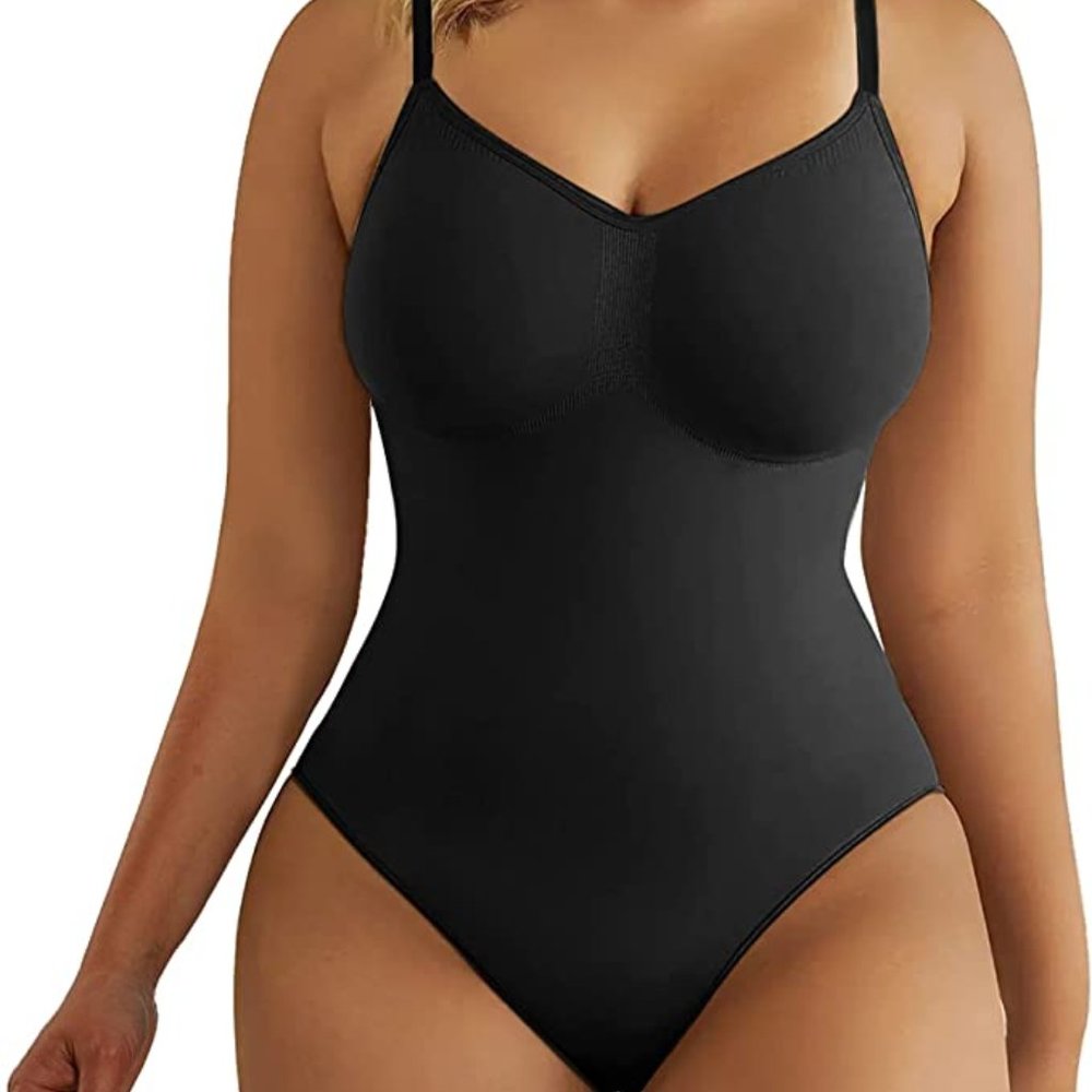 SHAPERX Bodysuit for Women Tummy Control Shapewear Seamless Sculpting Thong Body